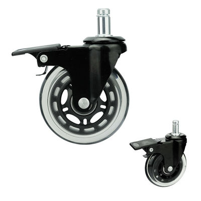 3" Furniture Chair Casters , 50kg Loading Office Chair Caster Wheel