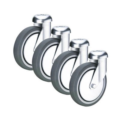 198lbs Loading 5inch TPR Trolley Wheels Heavy Duty With Steel Dust Cover