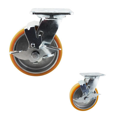 880LBS PU Aluminium Core 150mm Trolley  Heavy Duty Casters