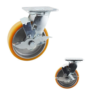 880LBS PU Aluminium Core 150mm Trolley  Heavy Duty Casters