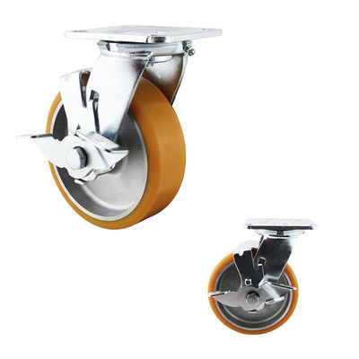 880LBS PU Aluminium Core 150mm Trolley  Heavy Duty Casters