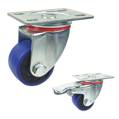 TPR Swivel 2 Inch Furniture Casters Twin Ball Bearing High Loading Capacity