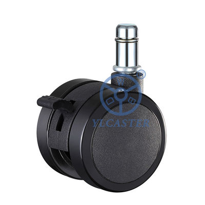 2'' Furniture Casters M11x22mm Grip Ring Stem Twin Wheel Lockable