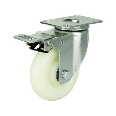 Laadvermogen 100 tot 300 KG rubberen zwenkwielen elastisch zacht oranje ideaal voor binnen- en buitentoepassingen duurzame en zwenkwieloplossing