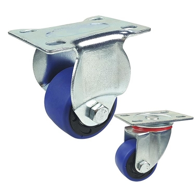 TPR Swivel 2 Inch Furniture Casters Twin Ball Bearing High Loading Capacity