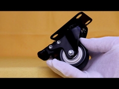 Black light duty casters show