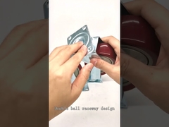 Middelzware enkele lager rode pvc-zwenkwielintroductie-YLcaster