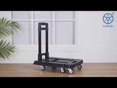 Opvouwbare Steekwagen Dolly 6 Wielen Duw Platform Trolley Winkelwagen-YLcaster